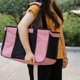 thumbnail image 4 of M Buder Cat Carrier Breathable Prevent Escape Portable Travel Bag for Small Animals Dogs Cats Puppy Pink with Black (18.9 inches / 48 cm) - Soft-Sided Handheld Over-The-Shoulder Foldable Approved, 4 of 9