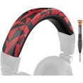 thumbnail image 1 of wonima44 Headband Cover for Audio Technica ATH M50, M50X, M50XWH, M50XBT, M50XBT2, M50S/LE Headphones, Replacement Headstrap Pad Repair Part (Red Storm), 1 of 1