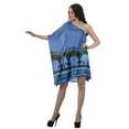thumbnail image 2 of Moomaya 1 Shoulder Dresses Women Casual Cocktail Dress Womens Kaftan Dresses, 2 of 6