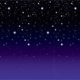 thumbnail image 2 of Beistle Nights Filled with Stars Party Photo Backdrops - 30'"- Purple and Black - Pack of 6, 2 of 8