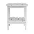 thumbnail image 6 of Flash Furniture Newport Indoor-Outdoor 2-Tier Adirondack Side Table White (LEHMP1351517HWT), 6 of 9