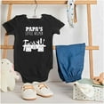 thumbnail image 3 of Papa's Little Helper Handyman Dad Romper Boys or Girls Infant Baby Brisco Brands 12M, 3 of 6