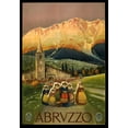 thumbnail image 2 of Vintage Apple Collection 18x24 Gold Ornate Wood Framed with Double Matting Museum Art Print Titled - Abruzzo, 2 of 4
