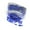 Rainbow Cobalt Blue, variant on 50 Grams of 1200 Bedazzlinbeads Economical 1/4 inch Long 6mm Glass Bugle Tube Seed Beads (Opaque Black)