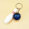thumbnail image 5 of Naierhg 2Pcss Mini Simulation Bowling Ball Keychain Bag Pendant Car Key Ring Accessories, 5 of 8
