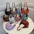 thumbnail image 3 of Bolsos de moda para mujer, bolso de hombro tipo mensajero de lujo ligero con forma de media luna, 3 of 6