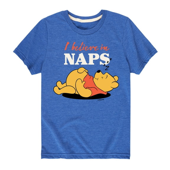 Winnie the Pooh - I Believe in Naps - Toddler And Youth Short Sleeve Graphic T-Shirt