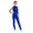 Blue, variant on Big Girls Dance Unitard Gymnastics Skating Jumpsuit Sleeveless Mock Neck Rhinestone Mesh Bodysuits Purple 8