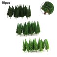 thumbnail image 5 of Lefu 10 Pcs Arbres de Pin Modèles 65mm 3 Verts Différents - Adaptés pour Jauge N / OO, 5 of 5