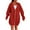 AG07_Red, variant on Resicozy Women's Zip Up Hoodies Oversized Solid Color Long Tunic Sweatshirts Casual Fall Jacket Coat with Pocket Army Green M