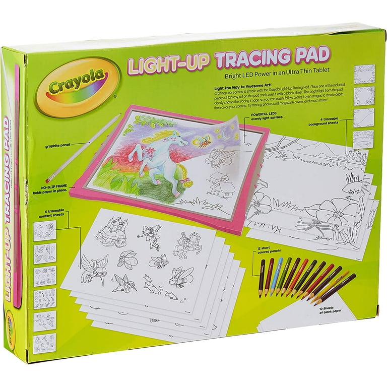 Crayola, Toys, Crayola Light Up Tracing Pad Pink With Tracing Sheets