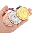 thumbnail image 5 of Uxcell Award Metal, Winner Award Medals Prize with Neck Ribbon Red White Blue Bronze, 5 of 7
