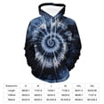 thumbnail image 7 of LAOLIUSN Novelty Tie Dye Style Hoodies for Men Spiral Streak Print Sweatshirt Pullover S-4XL, 7 of 7