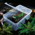 thumbnail image 2 of Transparent Feeding Box Reptile Box Amphibian for Snake Cage Lizard Spider Reptile Combination, 2 of 8