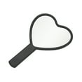thumbnail image 5 of Unique Bargains 1 Pc Heart-shaped Handheld Mirror for Vacation Travel Black Plastic Glass, 5 of 5