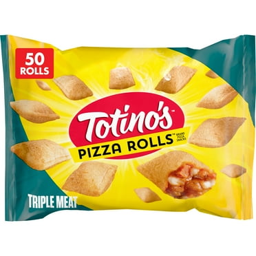 Totino's Pizza Rolls, Triple Meat Flavored, Frozen Snacks, 50 Rolls, 24.8 oz