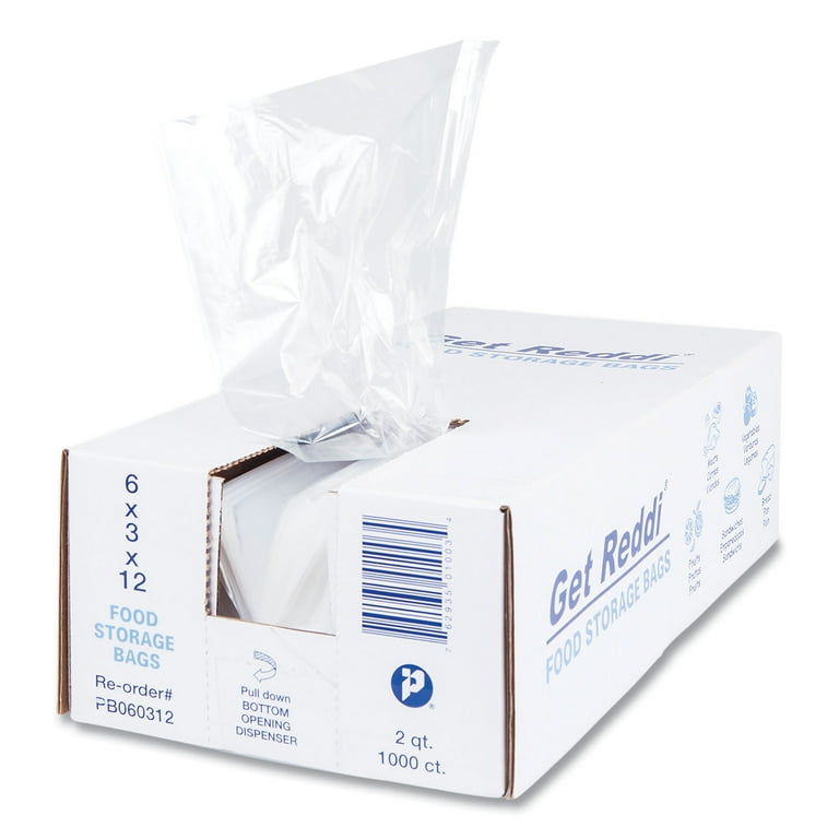 Food Bags, 2 qt, 0.68 mil, 6 Food Bags, 2 qt, 0.68 mil, 6