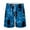 Blue, variant on IROINNID Men's Casual Comfy Printed Breathable Loose Vacation Swimming Shorts