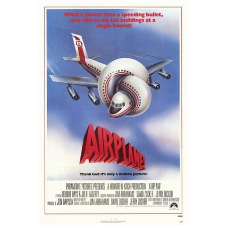 Airplane (1980) 27x40 Movie Poster (Best Paper Airplane Throw)