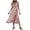 A-RD1926, variant on XIAOCHA Floral Wrap Dress for Women Fitted Ruffled Flutter Sleeve V Neck Midi Dress Lightweight Sweet Weekend Dresses