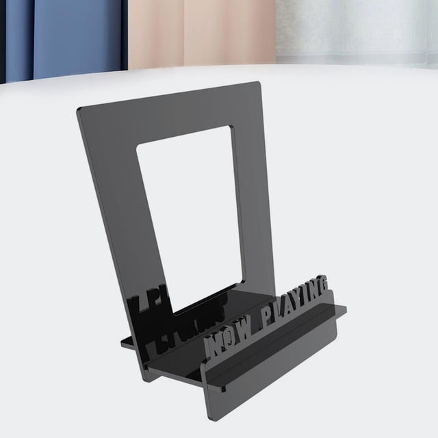 Soporte para discos de vinilo, almacenamiento de álbumes de escritorio, multifunción, Premium, independiente Negro