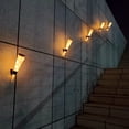 thumbnail image 5 of Paquete de 2 luces solares de pared para exteriores, luces solares decorativas para jardín, luces de patio, aplique de pared LED blanco cálido para exteriores, 5 of 5