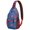 Sailor and Mar, variant on Boho Elephant Mandala Sling Backpack for Women, Ethnic Vintage Crossbody Daypack with Paisley Floral Print for Travel and Hiking