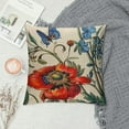 thumbnail image 2 of PRATYUS  Lumbar Throw Pillow Covers Outdoor Summer Spring Garden Flowers Farmhouse Décor Outside Furniture Bench Decorative Cushion Cases for Patio Sofa Couch Chair Bed 18x18in, 2 of 5
