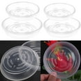 thumbnail image 4 of Clear Thick Plastic Heavy Duty Sturdy Plant Saucer Drip Trays for pot, 4 of 4