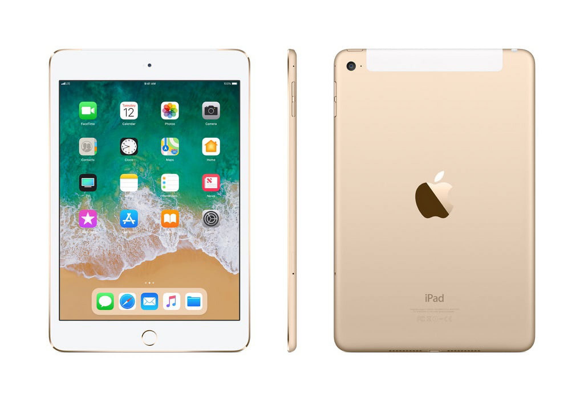 Restored Apple iPad Mini 4 Wi-Fi + 4G Cellular 16GB Gold