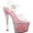 Clear/Baby Pink Multi Glitter Inserts Synthetic, variant on Women's Pleaser Sky 308G-T Ankle Strap Sandal