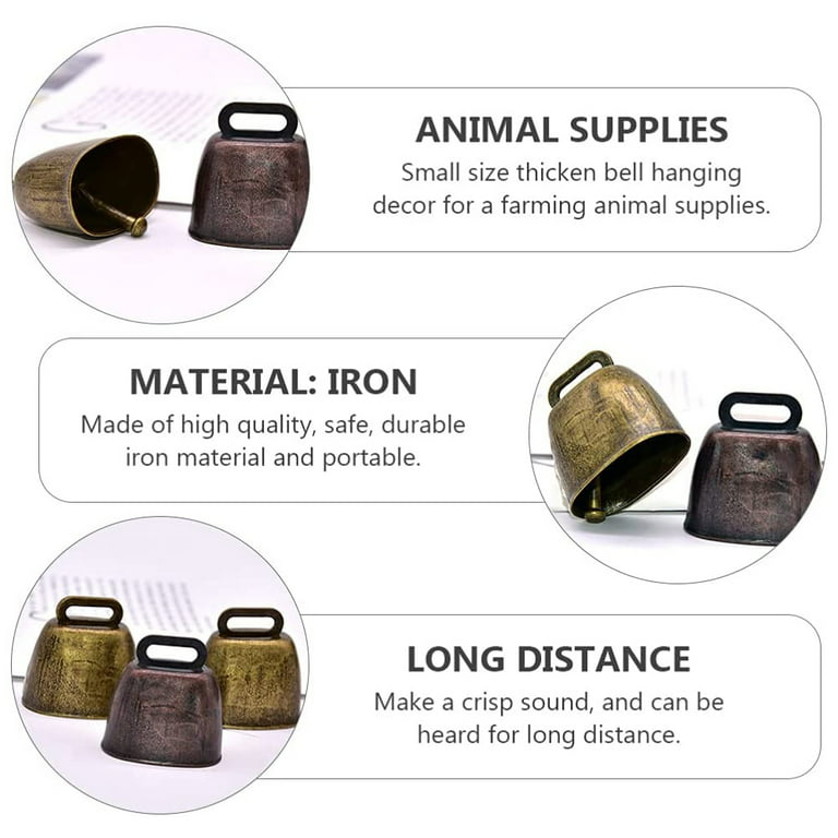 Metal Cowbell with Handle Cow Bells Noise Makers for Sporting Events Small  Cow Bell Loud Bells Noisemaker Call Bells for Wedding Cheering Football  Games 