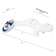 LUXE Bidet NEO 120 - Self-Cleaning Nozzle, Non-Electric Bidet Attachment, Rear Wash (Blue)