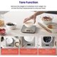 thumbnail image 5 of Báscula de cocina para alimentos, gramos y onzas digitales para pérdida de peso, horneado, cocina, Keto y preparación de comidas, pequeña, acero inoxidable 304, 5 of 6