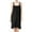 Black, variant on Women's Cotton Nightgown Plus Size Sleeveless Summer Loungewear Soft Comfy Camisole Night Lounge Dress Cami Pajama Sleep Sleepwear Grey 5X
