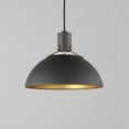thumbnail image 4 of Maxim Dawn 12.5" Pendant - Antique Brass / Black - 12042ABBK, 4 of 5