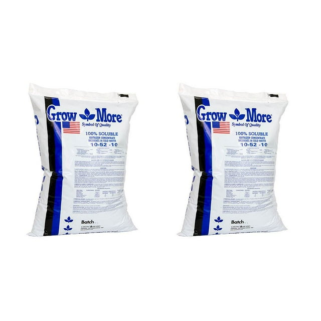 Grow More Cold Water Soluble Concentrated Plant Fertilizer, 25 Pounds (2 Pack)