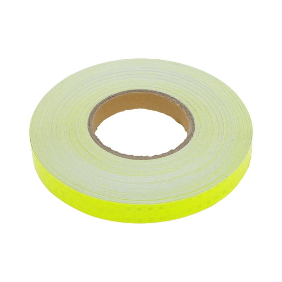 Unique Bargains Universal 164.04ft x 0.79In Air-Release Adhesive Pinstripe Tape Reflective Automotive Pinstriping Tape Fluorescent Yellow
