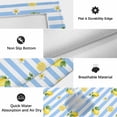 thumbnail image 6 of Cute Lemon Floral Outdoor Rug for Patio/Deck/Porch, Non-Slip Large Area Rug 5 x 7 Ft, Farmhouse Blue White Striped Indoor Outdoor Rugs Washable Area Rugs, Reversible Camping Rug Carpet Runner, 6 of 8