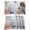White, variant on Orange Navy Blue Coral Placemats Set of 4 Summer Beach Coastal Retro Place Mats Indoor Wipeable Table Mats Washable Cloth Dining Table Placemats for Kitchen Holiday Party Home Decor 13x19 Inch