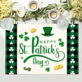 thumbnail image 1 of Huayishang Placemat Linen Placemats Set Of Irish Green Table Mat Heat Washable Wipeable Place Mat For Party Kitchen Dining Home Holiday Decor, 1 of 9