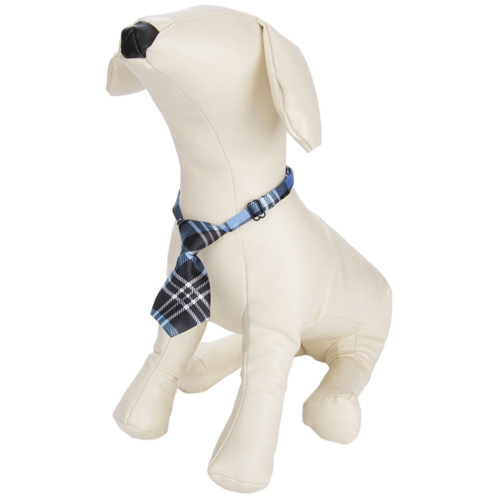 Pet Products Checker Plaid Necktie Collars For Small Dogs And Cats