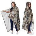 thumbnail image 2 of Wearable Blanket,Tree Bark Camo Branches Pattern Hooded Wearable Sherpa Blanket for Adults & Teens,Winter Poncho Shawl Wrap Cape Thick Warm,60"x80", 2 of 5