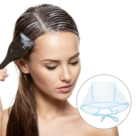 Pretyzoom 3Sets Hair Dyeing Color Cap Plastic Comfortable Fit Tool with Small Circles for Salon Use