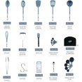 thumbnail image 2 of Set de utensilios de cocina Kaluns 35 piezas nylon y acero inoxidable, 2 of 7