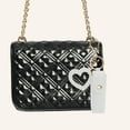 thumbnail image 2 of Unique Bargains 1 Pc Fashion Lipstick Bag with Mirror Handbag Charm Bag Accessories White, 2 of 5