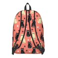 thumbnail image 3 of Black and Cream Cat and Paw Print Backpack for School, Cute School Bag with Adjustable Shoulder Straps and Padded Back, 15.7"x11.8"x5.5", 3 of 5