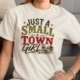 thumbnail image 3 of Smartprints Country Rustic - Small Town Girl Women's T-Shirt Off White, Cotton, XL, 3 of 4