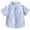 Bleu Clair, variante sur HJYCHN T-Shirts pour Garçons à Rayures à Manches Courtes Col Montant avec Poche Hauts Décontractés pour Garçons Chemises pour Garçons Bleu Pâle 4-5 Ans
