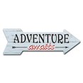 thumbnail image 2 of SignMission P-ARROW-999994 Panneau Arrow 18 Po. l'Aventure Attend, 2 of 4